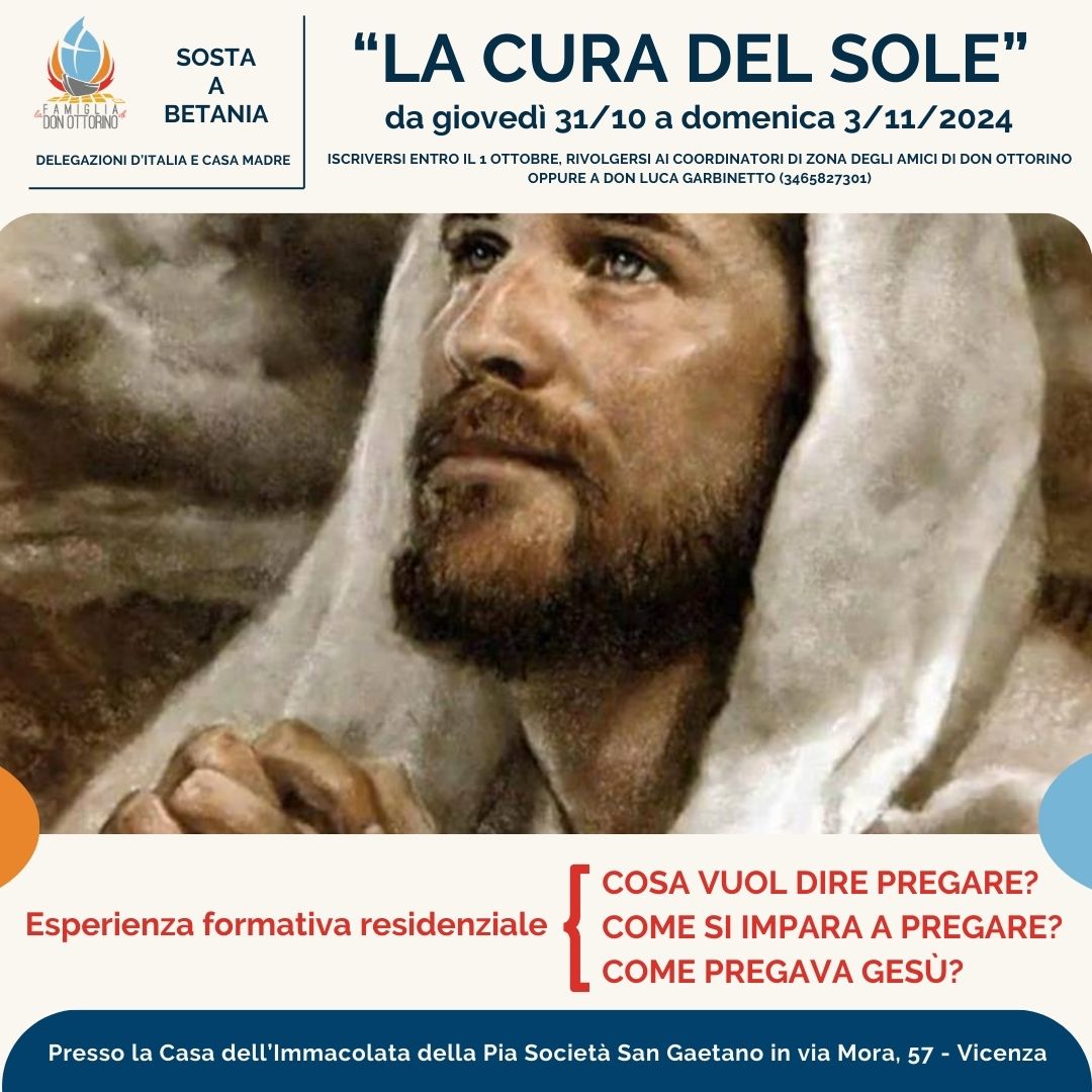 Sosta a Betania - La Cura del Sole