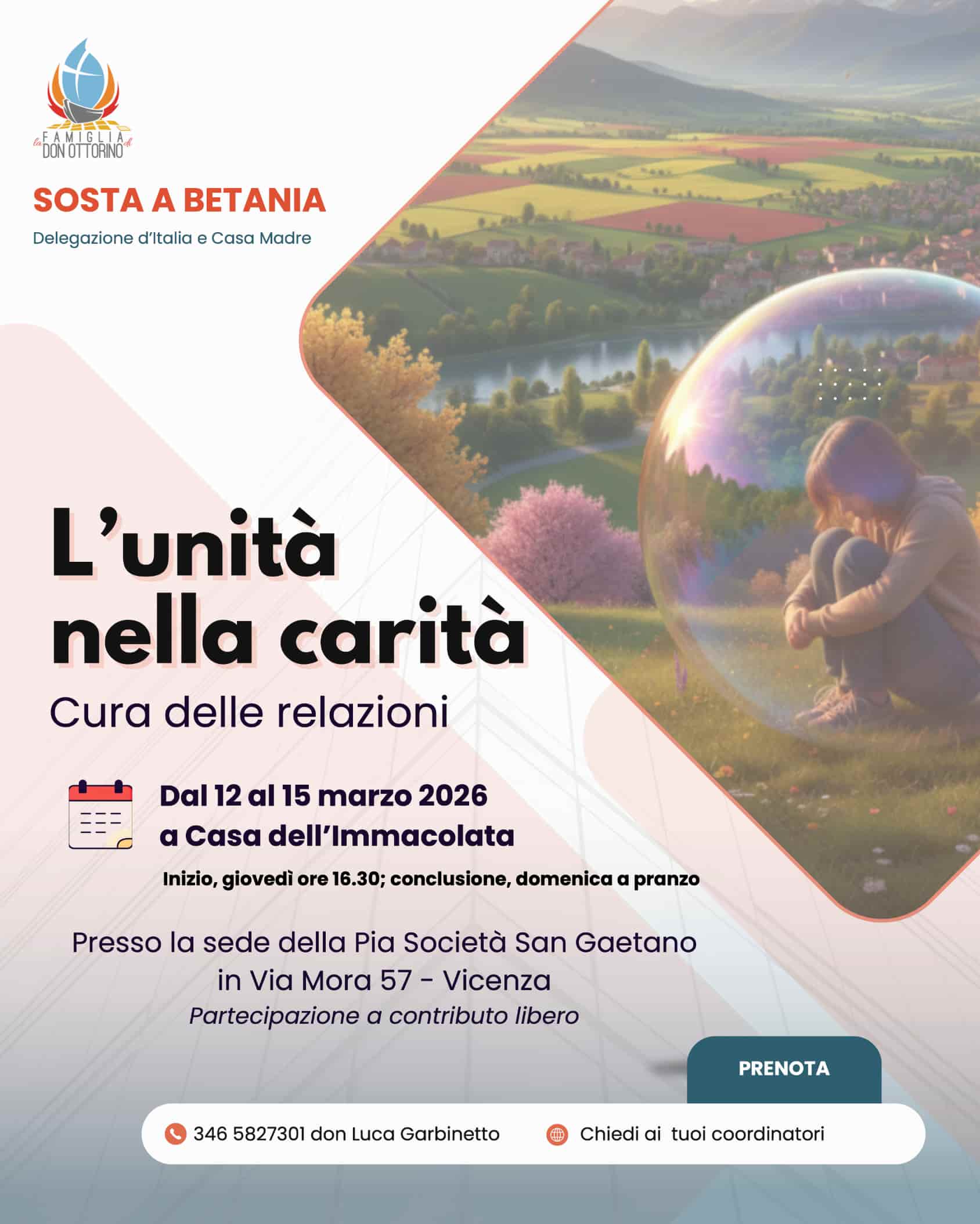 Sosta a Betania: "L'Unità nella Carità"