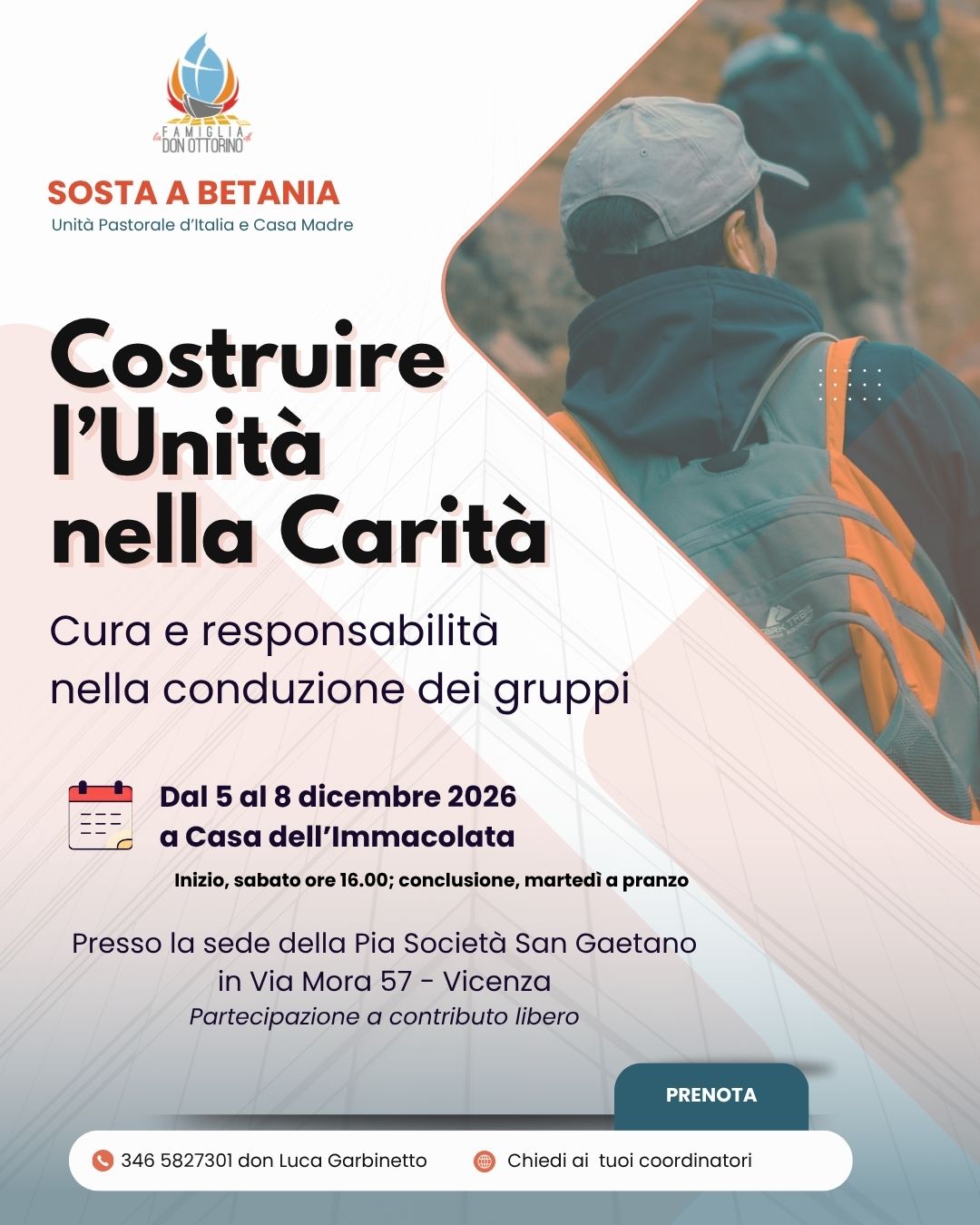Sosta a Betania: "Costruire l'Unità nella Carità"